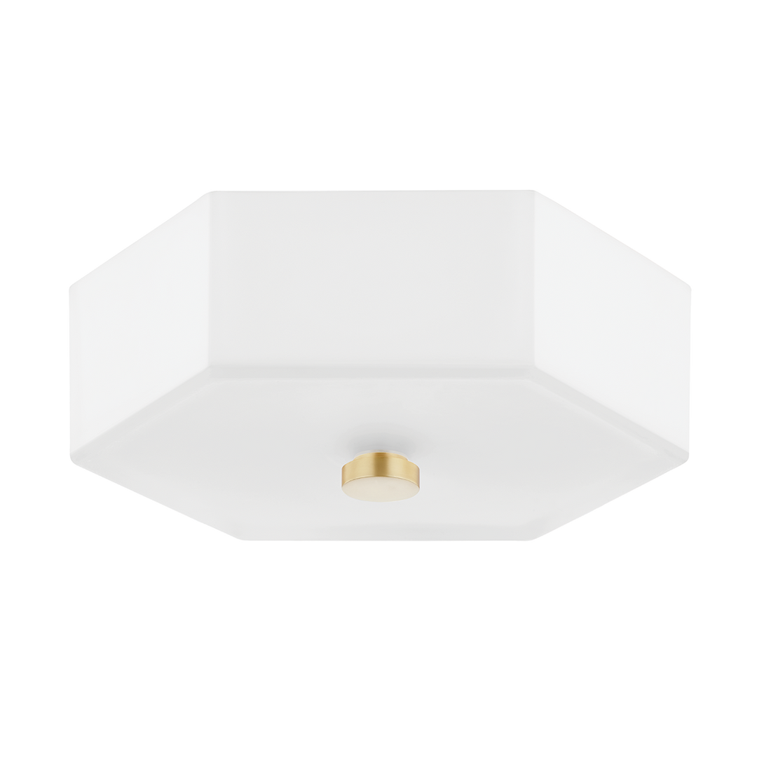 Mitzi Lizzie Flush Mount Ceiling Flush Mounts Mitzi Aged Brass/polished Nickel Combo  