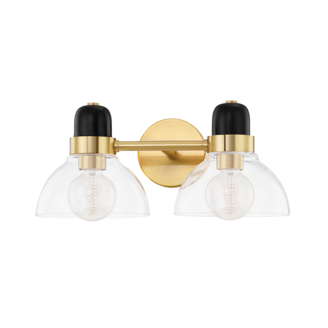 Mitzi Camile Bath and Vanity Vanity Lights Mitzi Aged Brass  