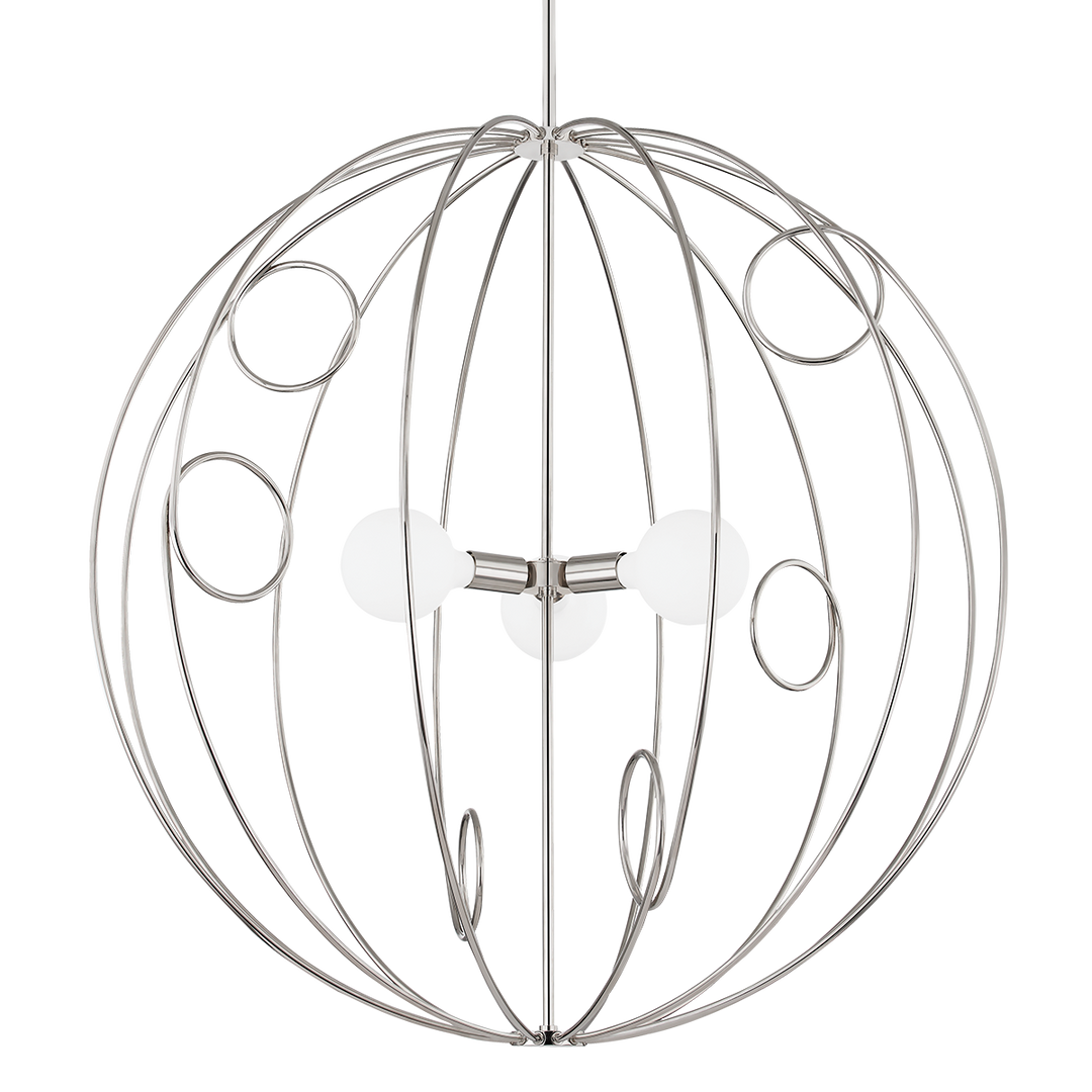 Mitzi Alanis Chandelier Chandeliers Mitzi Polished Nickel  