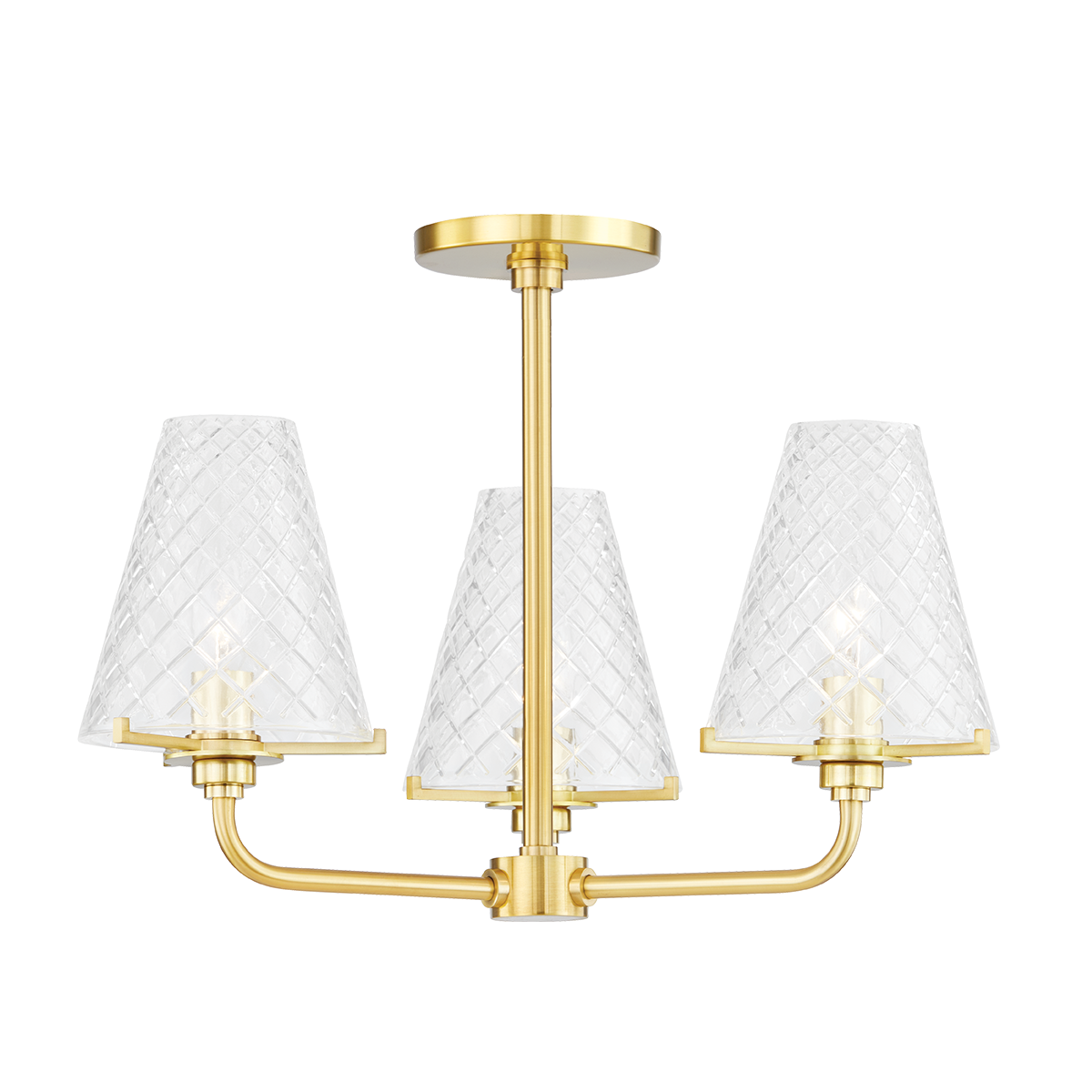 Mitzi Irene Semi Flush Semi Flush Mitzi Aged Brass  