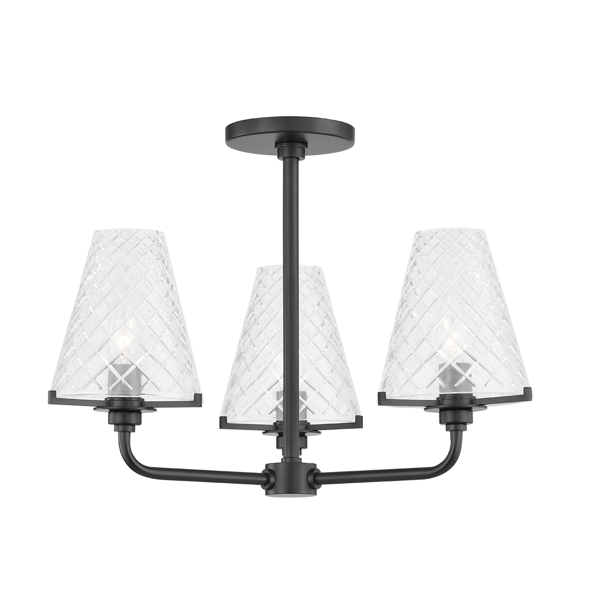 Mitzi Irene Semi Flush Semi Flush Mitzi Soft Black  