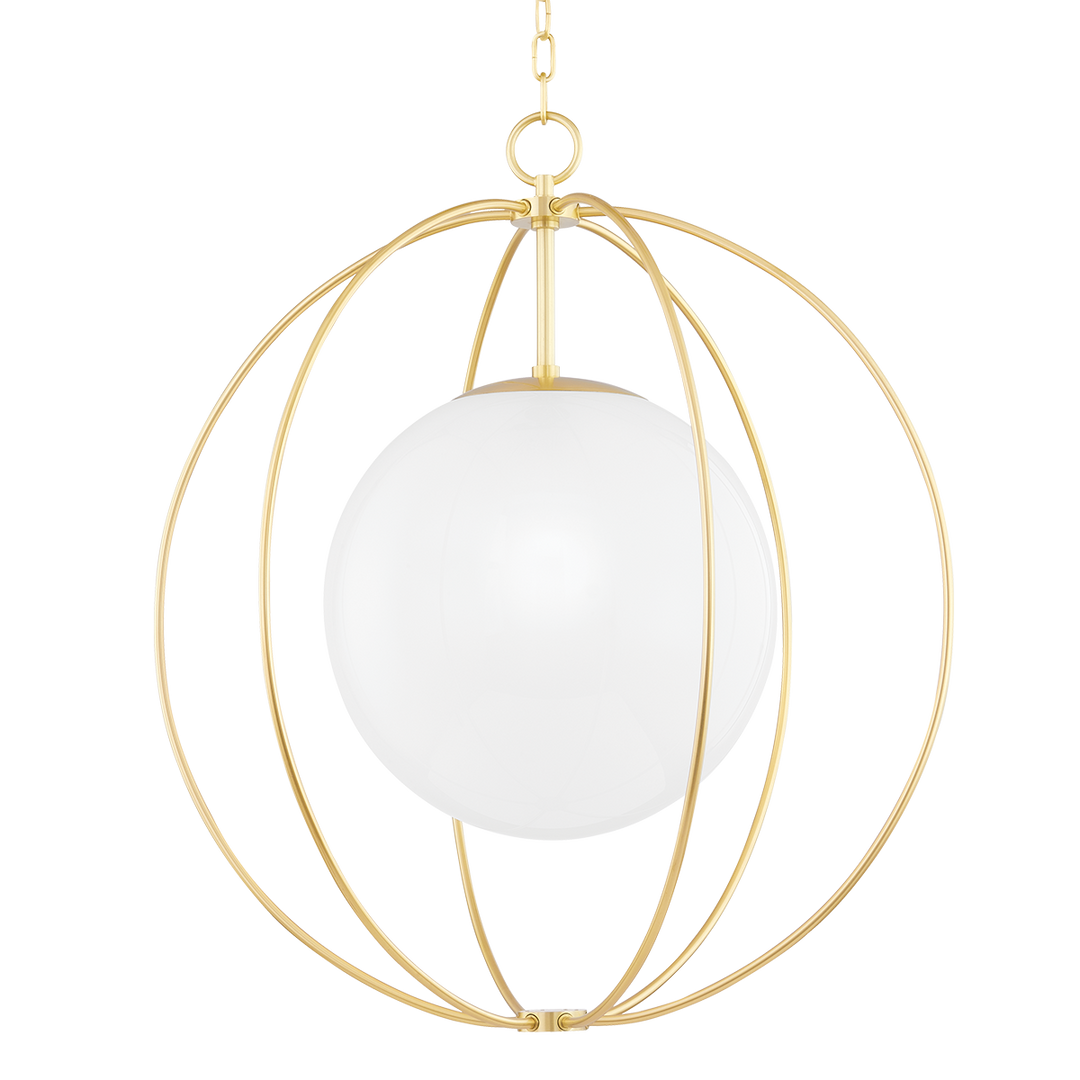 Mitzi Lyla Pendant Chandeliers Mitzi Aged Brass 12x28x31.75 