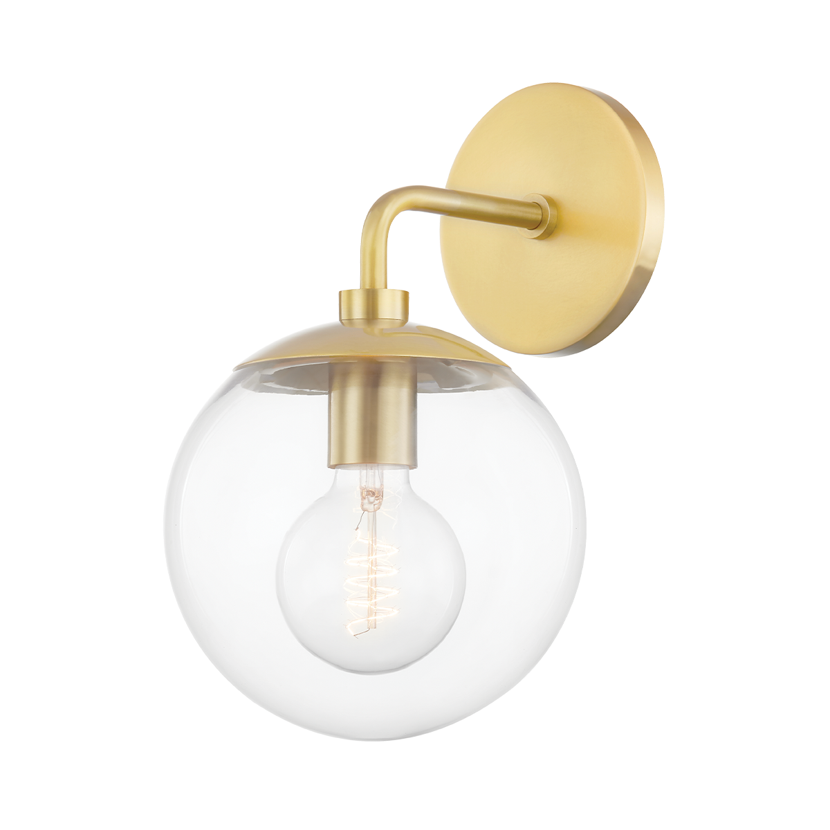 Mitzi Meadow Wall Sconce Wall Sconce Mitzi Aged Brass 8.25x7x11.5 