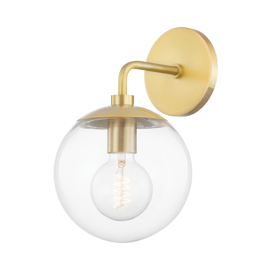 Mitzi Meadow Wall Sconce Wall Sconces Mitzi Aged Brass 8.25x7x11.5 