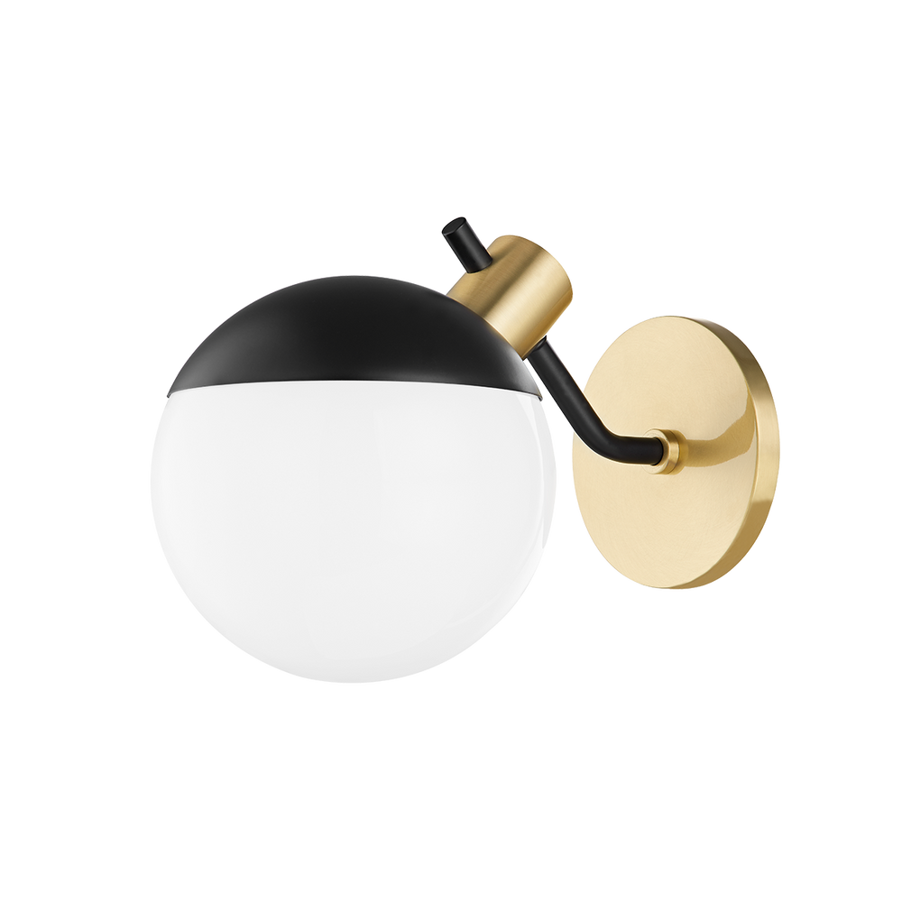 Mitzi Miranda Wall Sconce Wall Sconces Mitzi Aged Brass/soft Black  