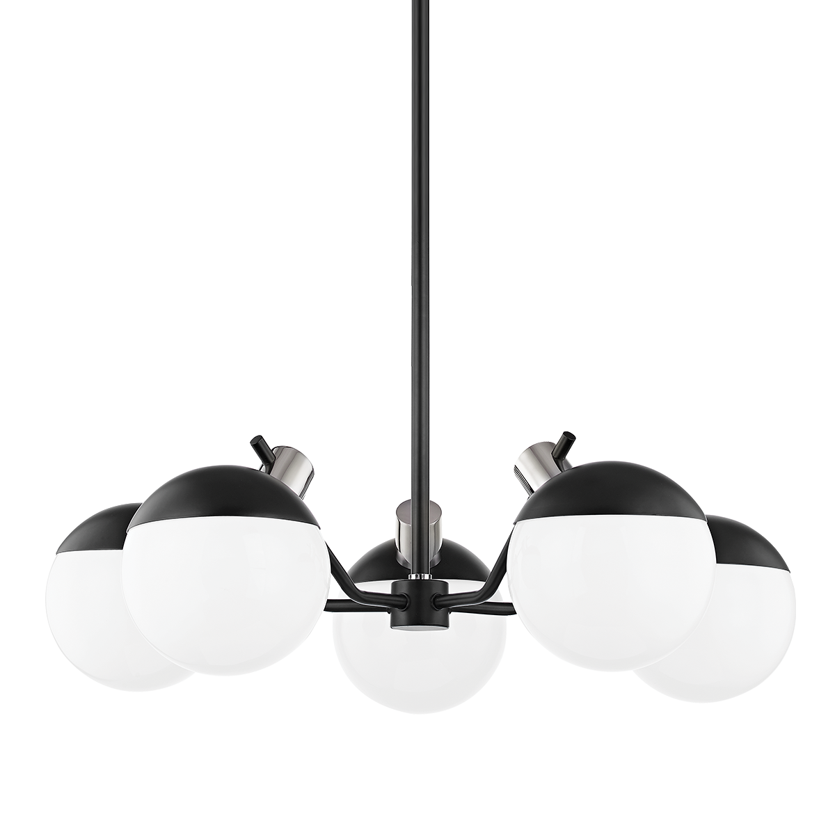 Mitzi Miranda Chandelier Chandelier Mitzi Polished Nickel/Soft Black  