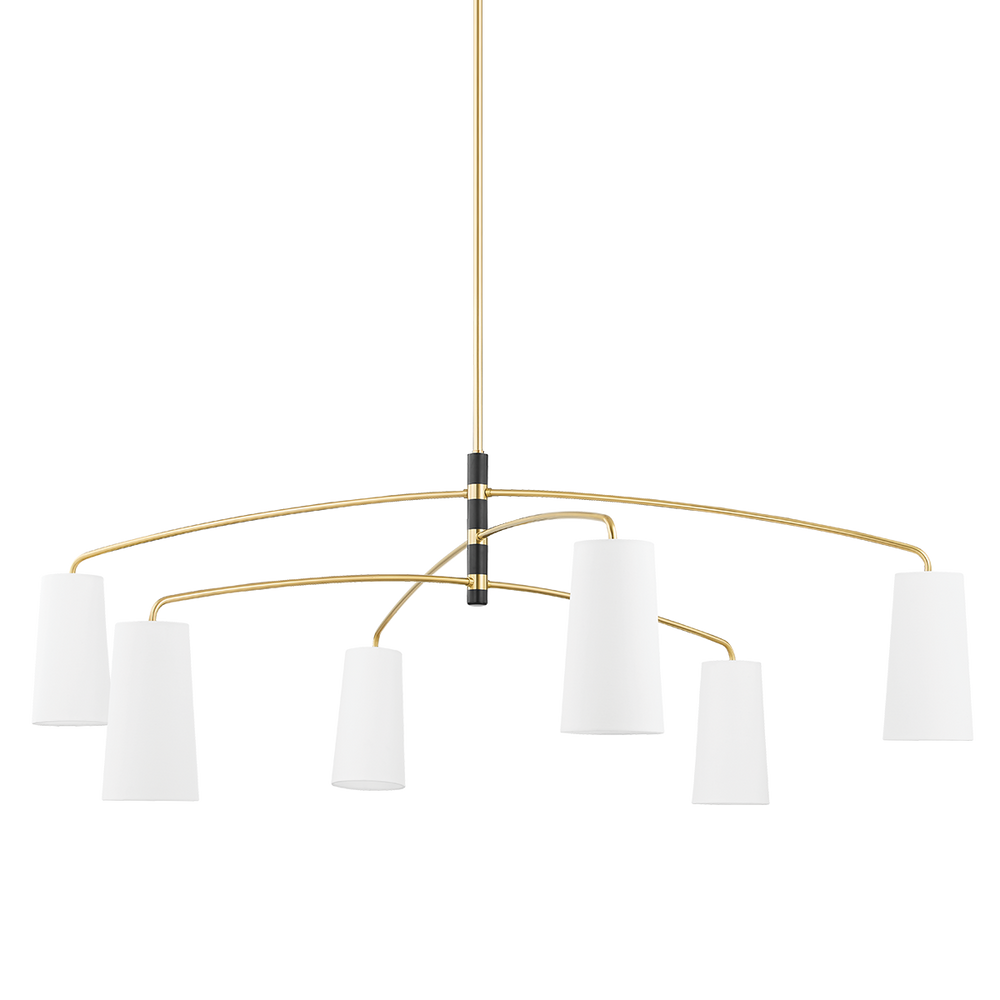 Mitzi Evelyn Chandelier Chandeliers Mitzi Aged Brass/soft Black 22.5x65.25x23.25 