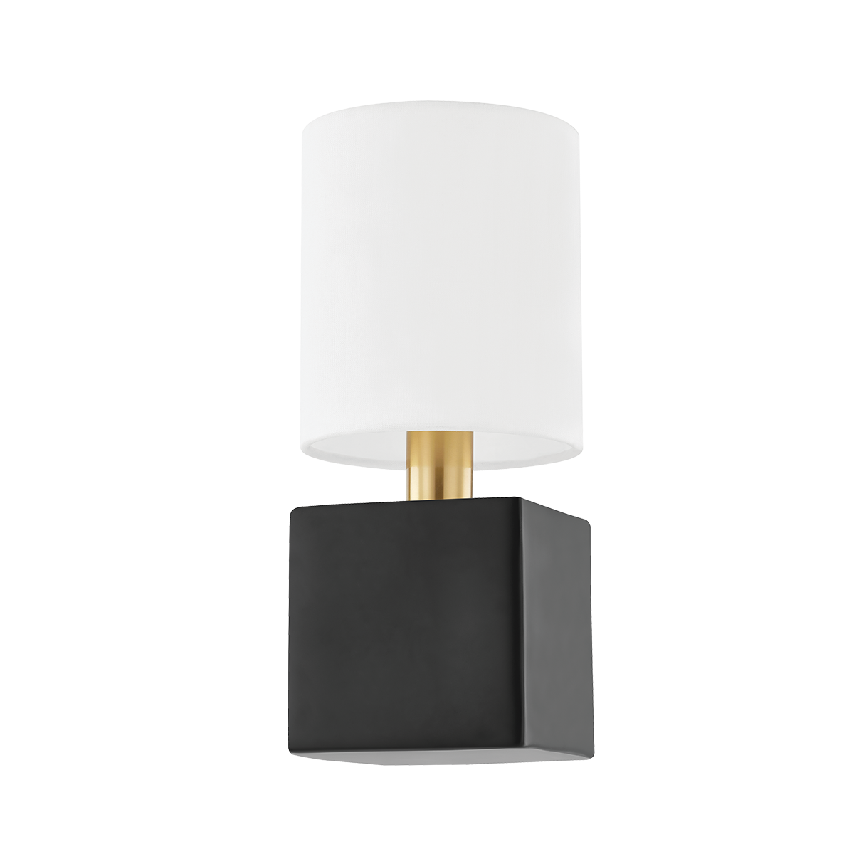 Mitzi JOEY Wall Sconce Wall Sconce Mitzi AGED BRASS/CERAMIC SATIN BLACK  