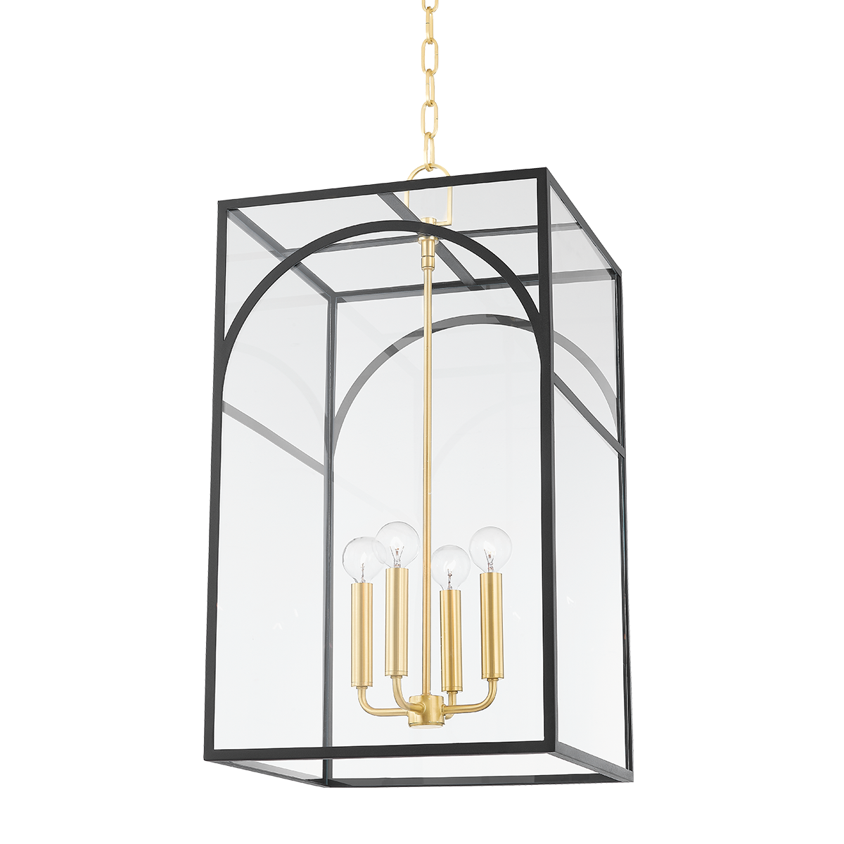 Mitzi Addison Pendant Pendant Mitzi AGED BRASS/TEXTURED BLACK COMBO 15x15x28.13 