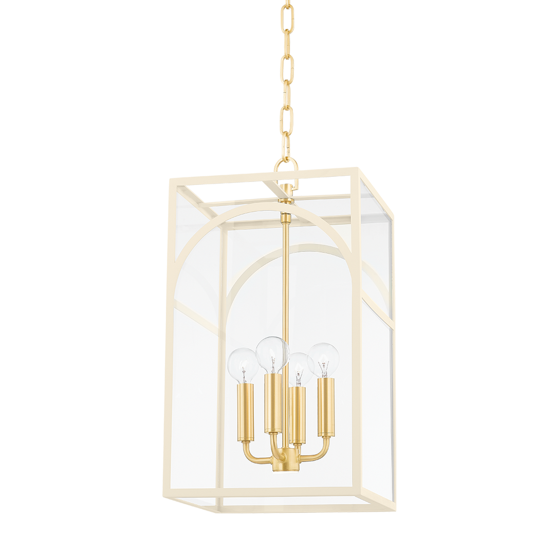 Mitzi Addison Pendant Pendants Mitzi AGED BRASS/TEXTURED CREAM 11x11x20.5 