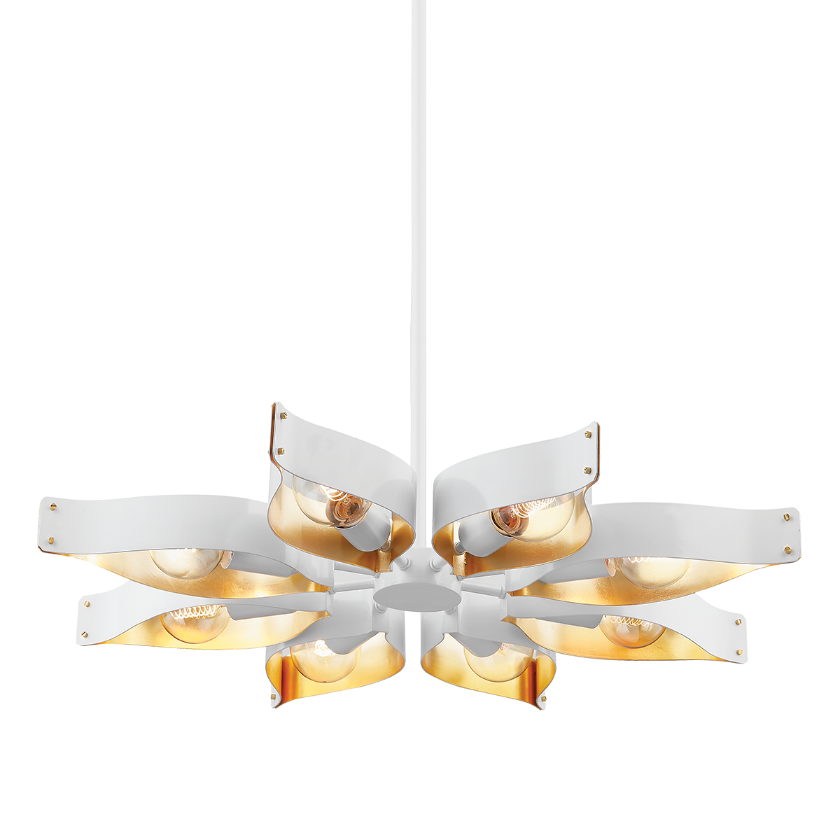 Mitzi Nala Chandelier Chandelier Mitzi SOFT WHITE/GOLD LEAF 5x32x3.25 