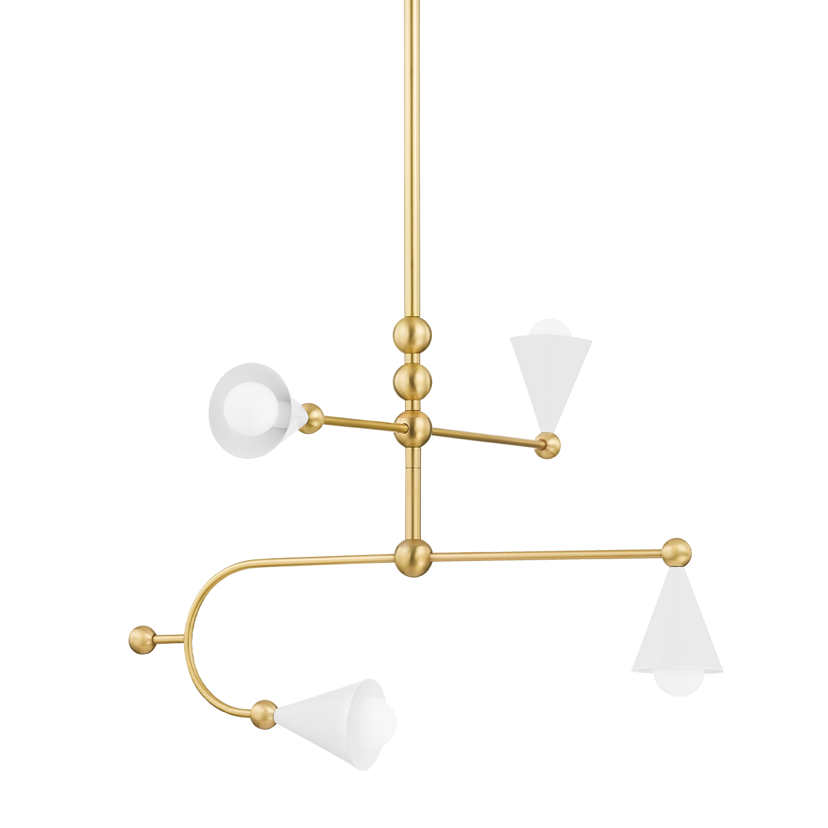 Mitzi Hikari Chandelier Chandelier Mitzi AGED BRASS/SOFT WHITE 32x28x17.75 