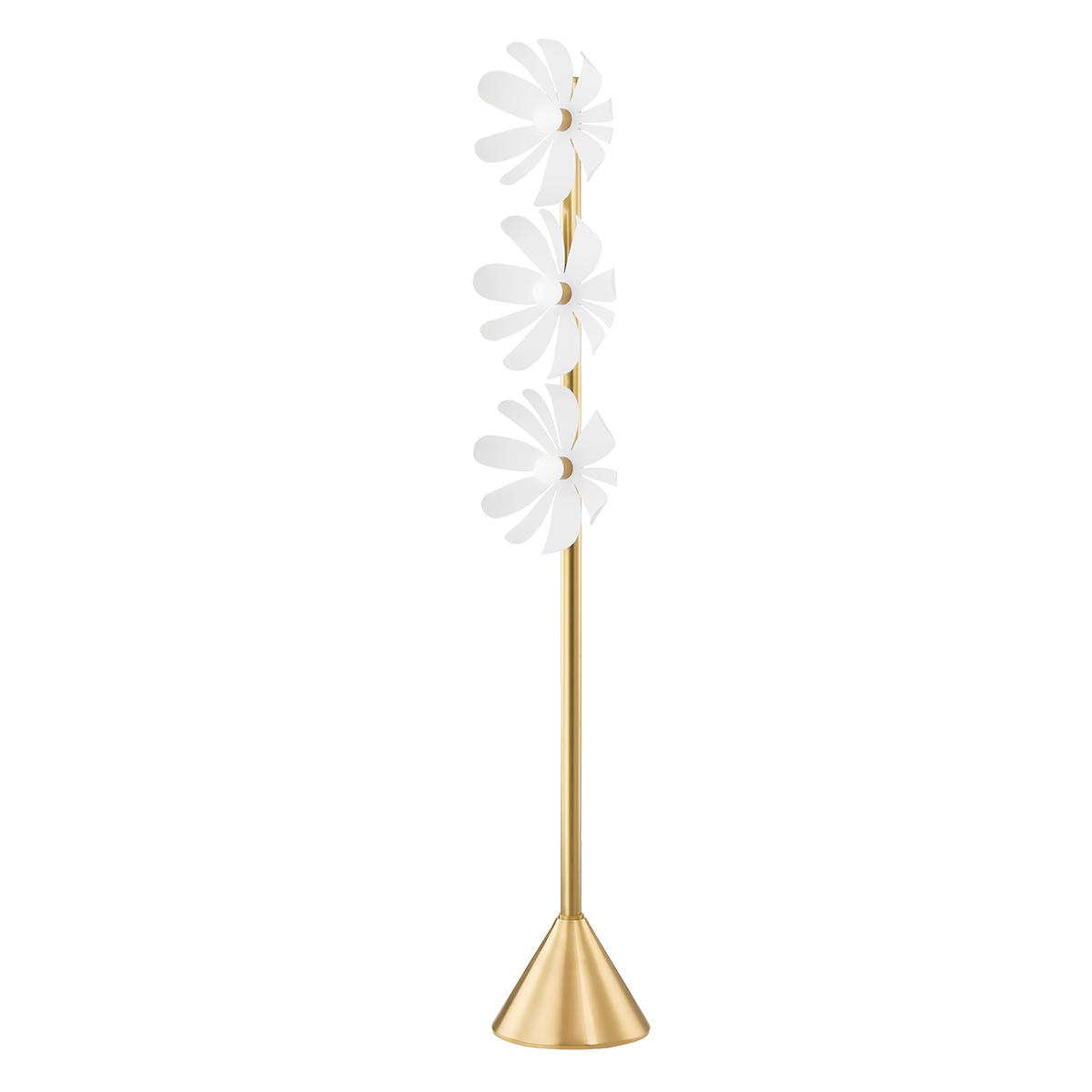 Mitzi Twiggy Floor Lamp Floor Lamp Mitzi AGED BRASS/TEXTURED WHITE  