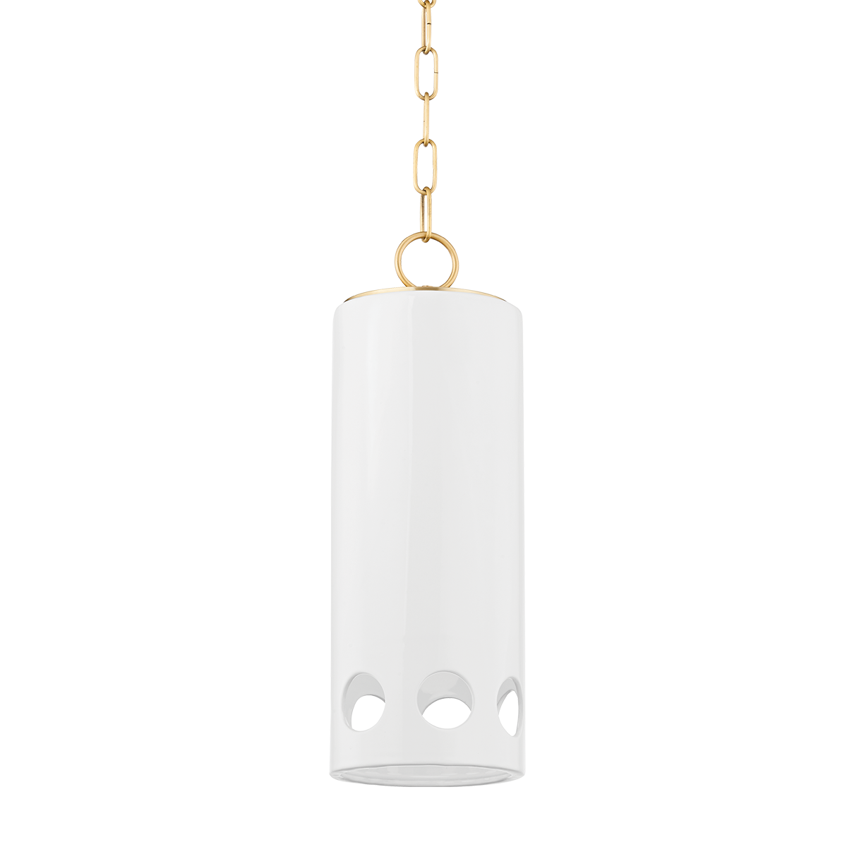 Mitzi Jean Pendant Pendant Mitzi AGED BRASS/CERAMIC GLOSS WHITE  