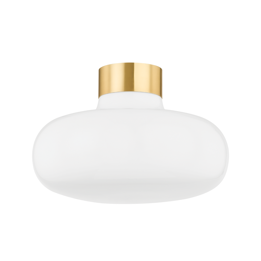 Mitzi ELIANA Flush Mount Ceiling Flush Mounts Mitzi Aged Brass  