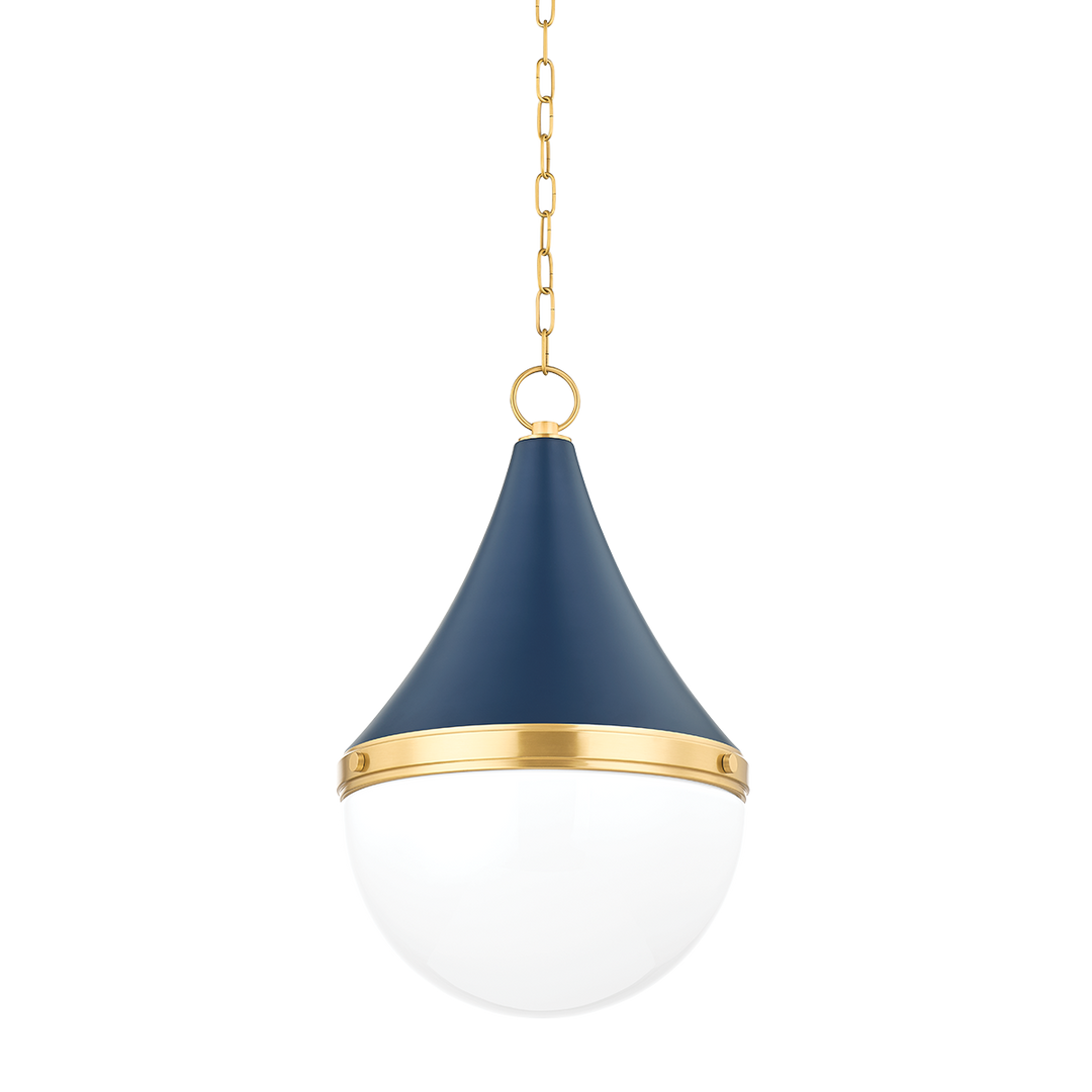 Mitzi CIARA Pendant Pendants Mitzi AGED BRASS/SOFT NAVY  