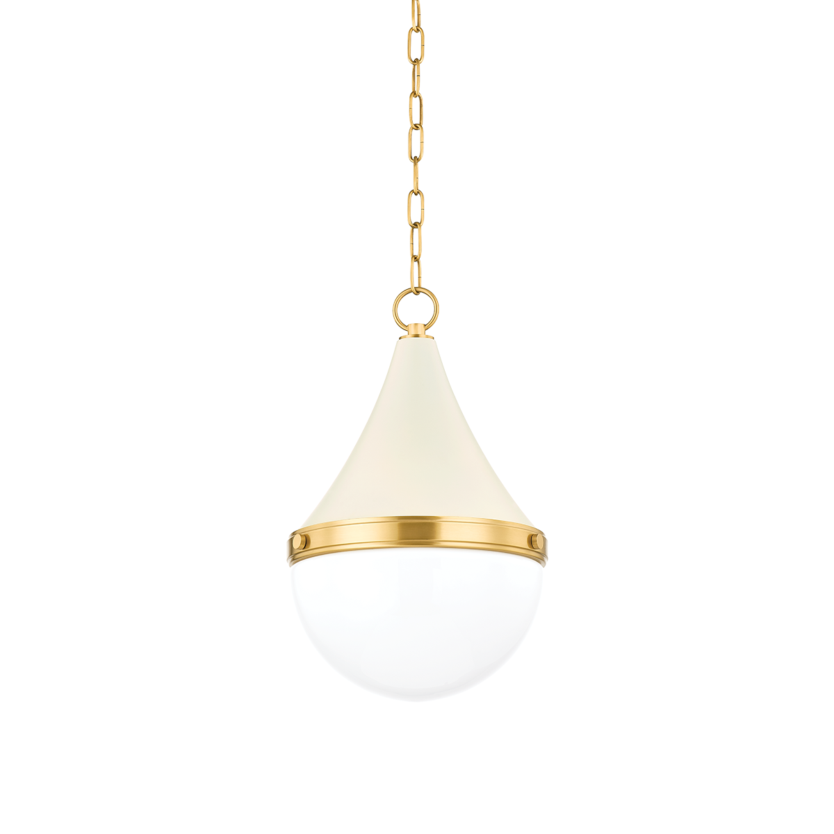 Mitzi CIARA Pendant Pendant Mitzi AGED BRASS/SOFT CREAM  