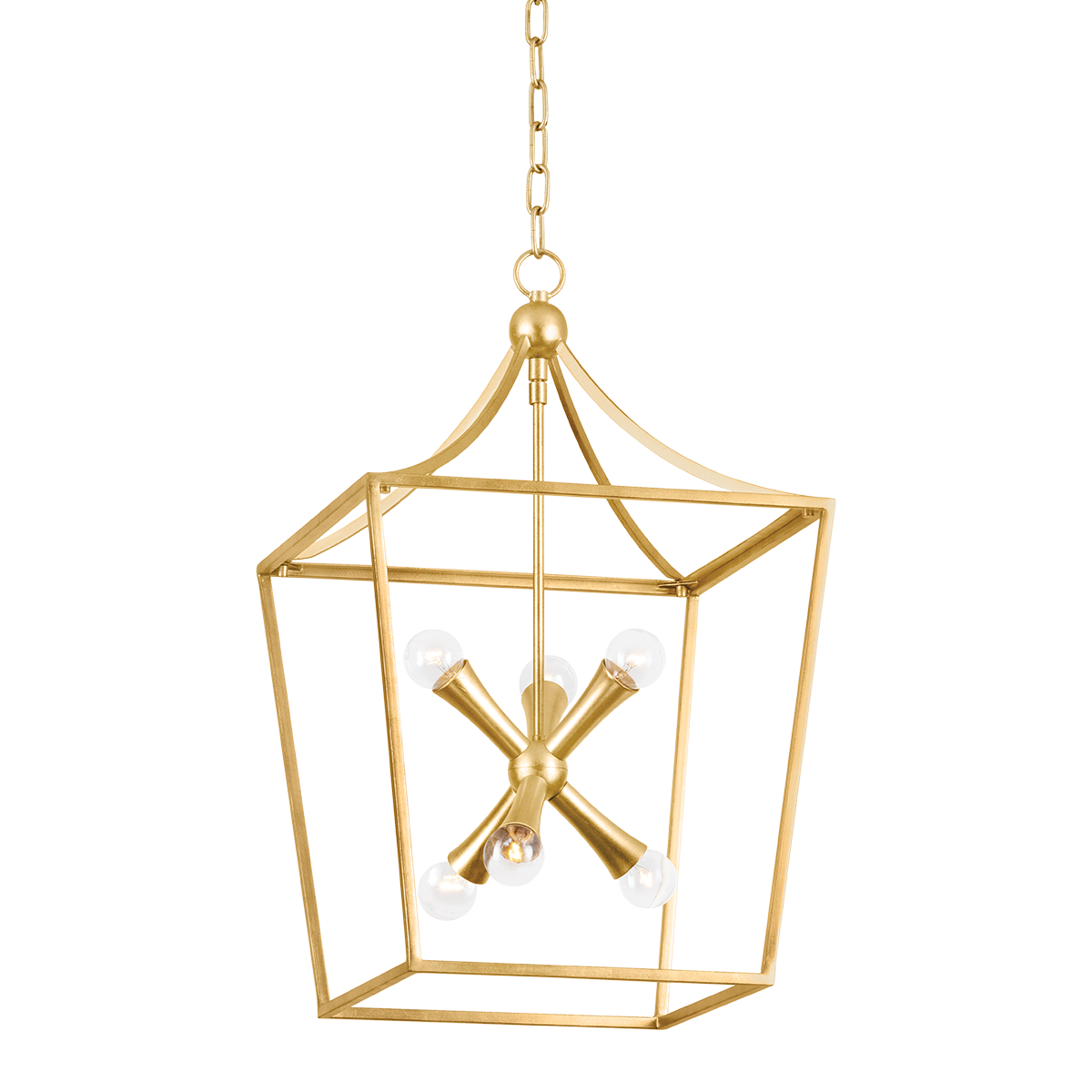 Mitzi KENDALL Lantern Lantern Mitzi Vintage Gold Leaf  