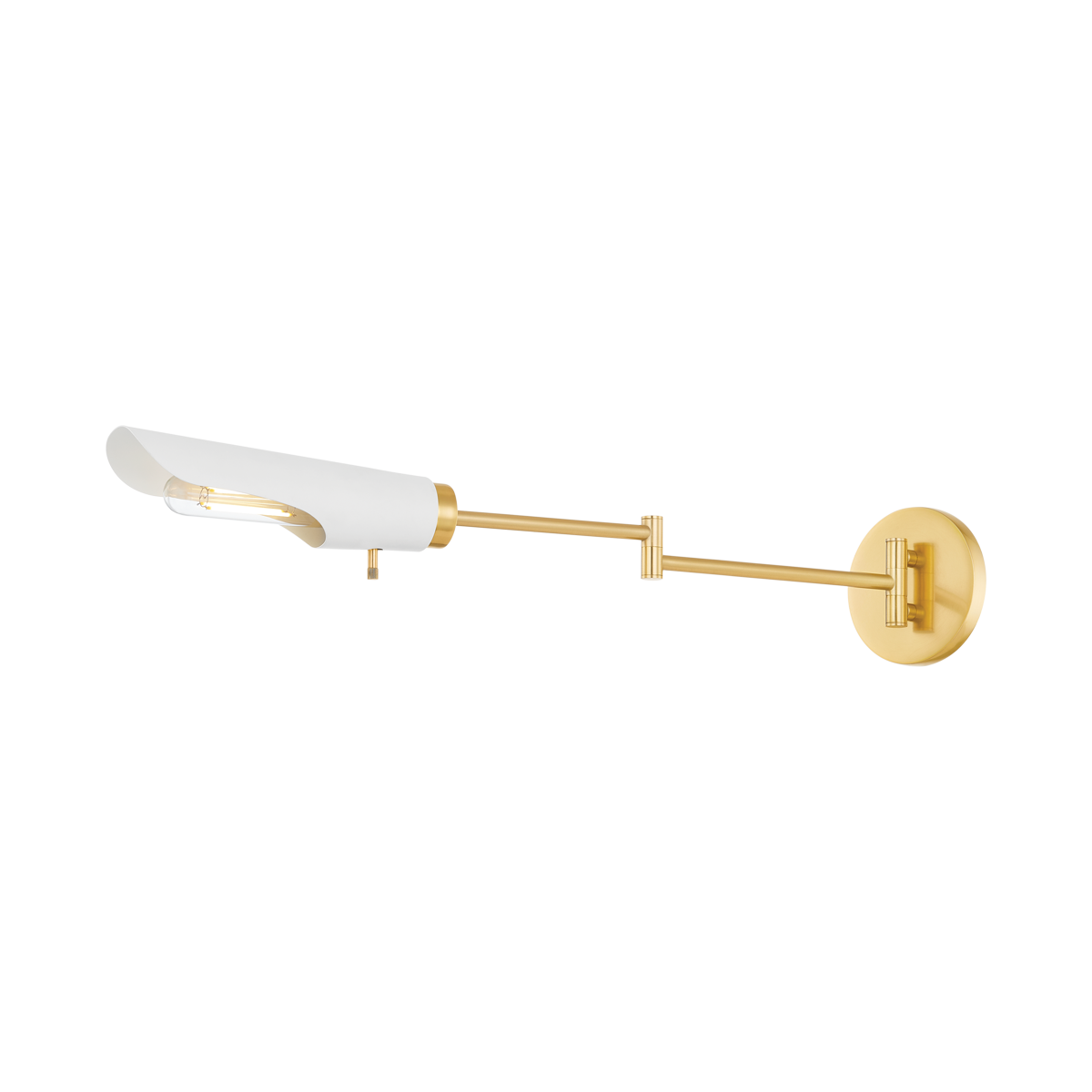 Mitzi HARPERROSE Wall Sconce Wall Sconce Mitzi AGED BRASS/SOFT WHITE  