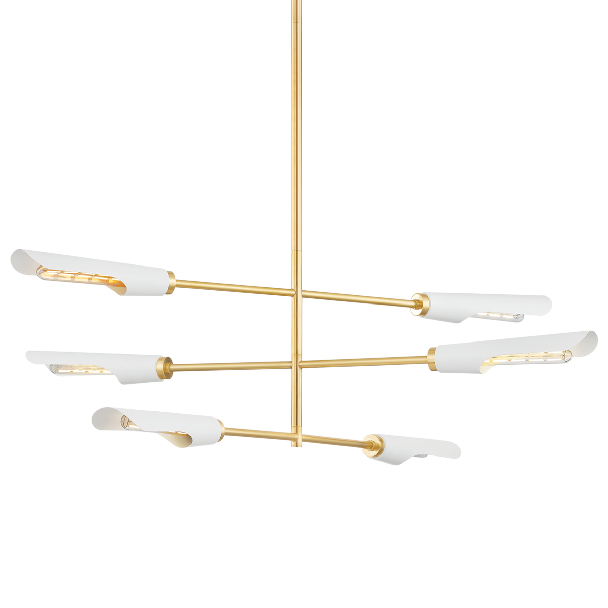 Mitzi HARPERROSE Chandelier Chandelier Mitzi AGED BRASS/SOFT WHITE  