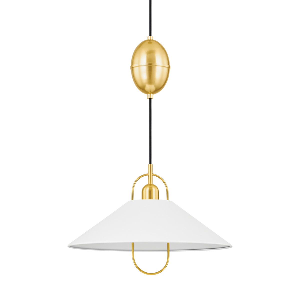 Mitzi MARIEL PENDANT Pendant Mitzi AGED BRASS/SOFT WHITE  