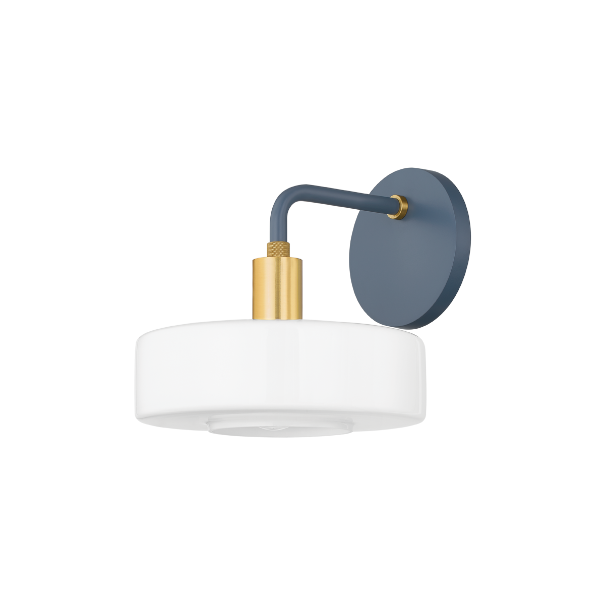 Mitzi Aston Wall Sconce Wall Sconce Mitzi Aged Brass/Slate Blue  