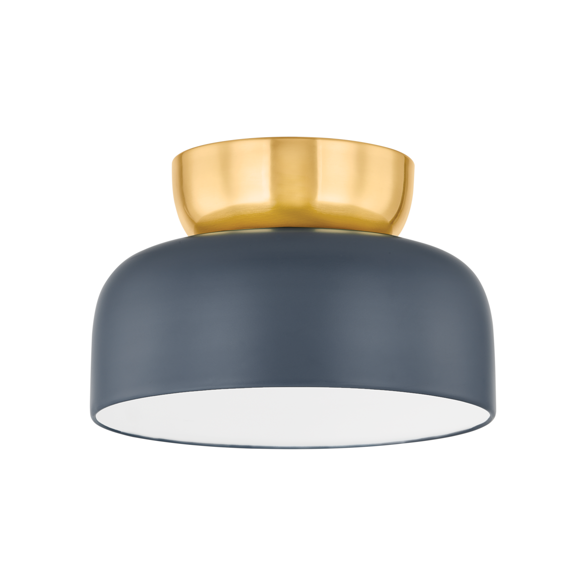 Mitzi Batya FLUSH MOUNT Flush Mount Mitzi Aged Brass/Slate Blue 5.75x13x8.75 