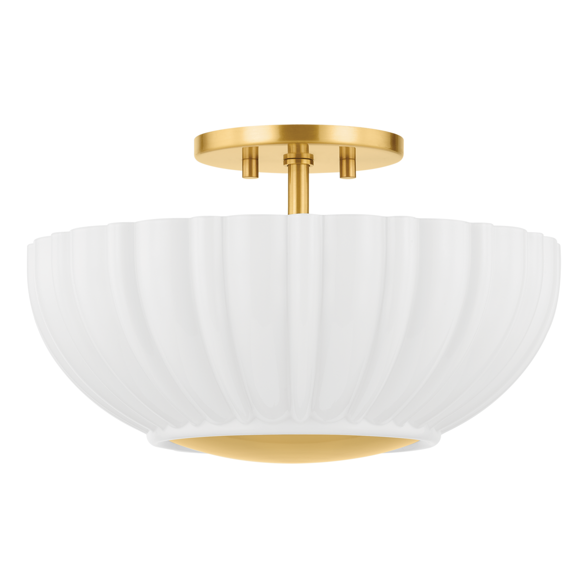 Mitzi Anne Flush Mount Flush Mount Mitzi Aged Brass  