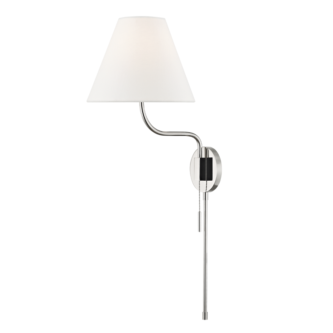 Mitzi Patti Plug-in Sconce Wall Sconces Mitzi Polished Nickel  