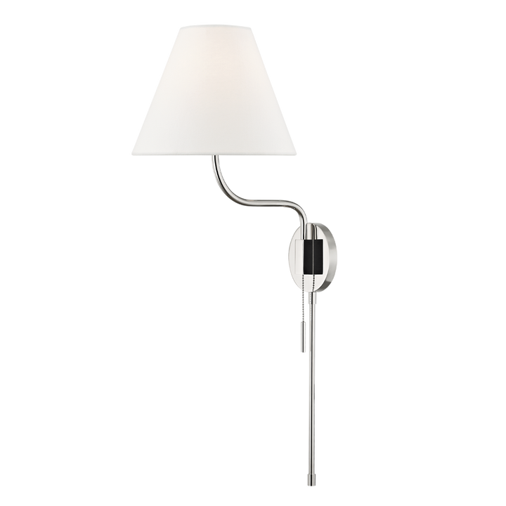 Mitzi Patti Plug-in Sconce Wall Sconces Mitzi Polished Nickel  