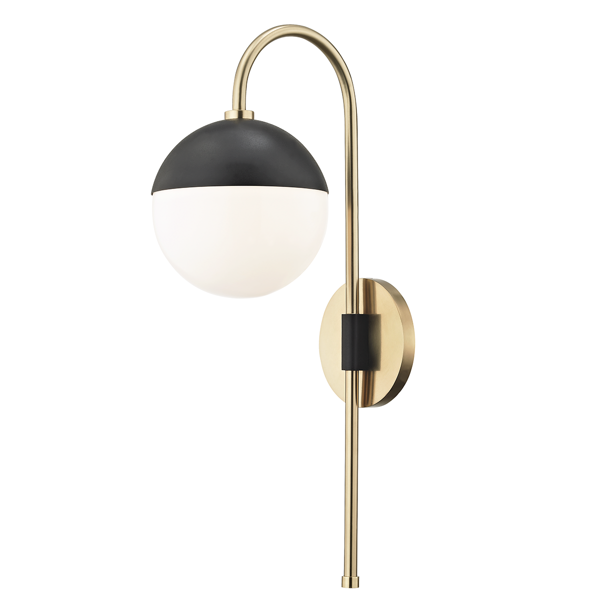 Mitzi Renee Plug-in Sconce Plug-in Sconce Mitzi Aged Brass/black  