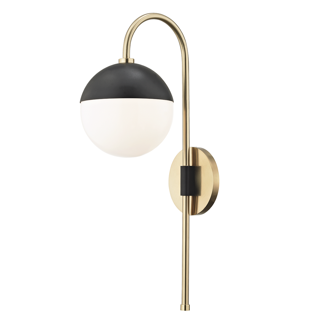 Mitzi Renee Plug-in Sconce Wall Sconces Mitzi Aged Brass/black  