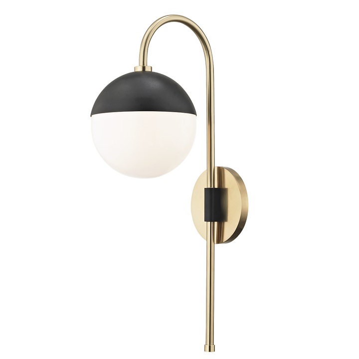 Mitzi Renee Plug-in Sconce Wall Sconces Mitzi Aged Brass/black  