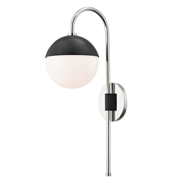 Mitzi Renee Plug-in Sconce Wall Sconces Mitzi Polished Nickel/black  