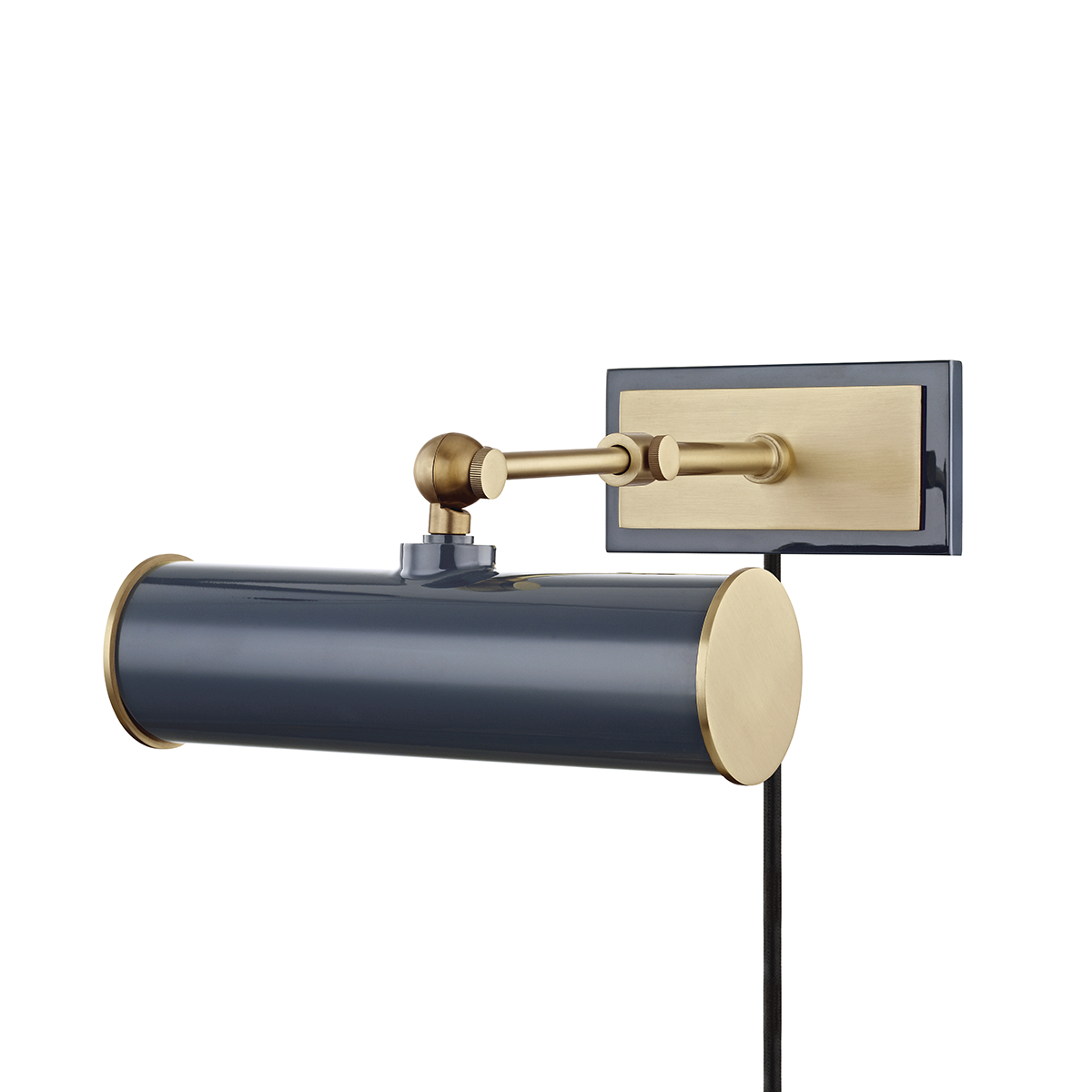 Mitzi Holly Plug-In Sconce Picture Light Mitzi Aged Brass/navy  