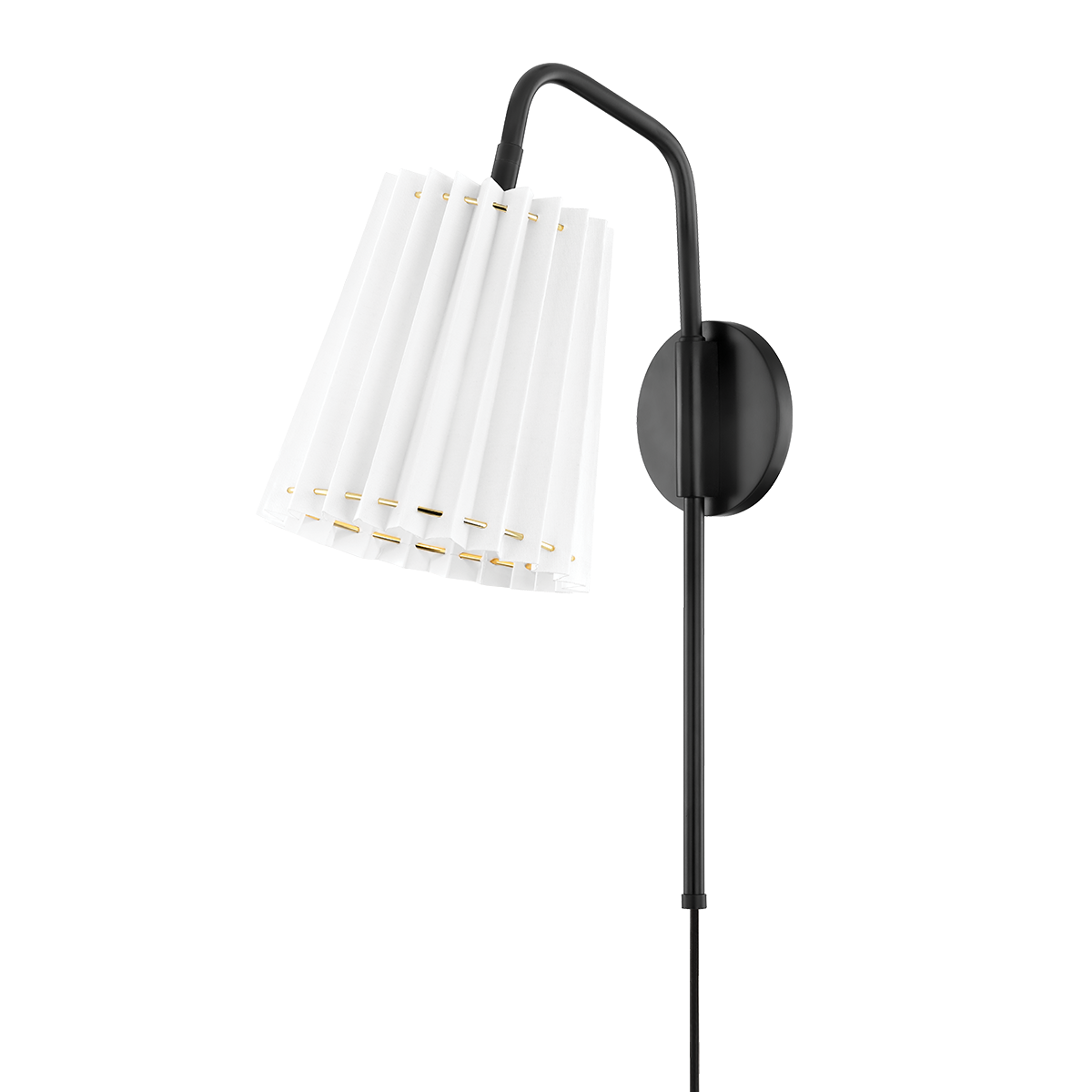 Mitzi Demi Plug-in Sconce Plug-in Sconce Mitzi Soft Black  