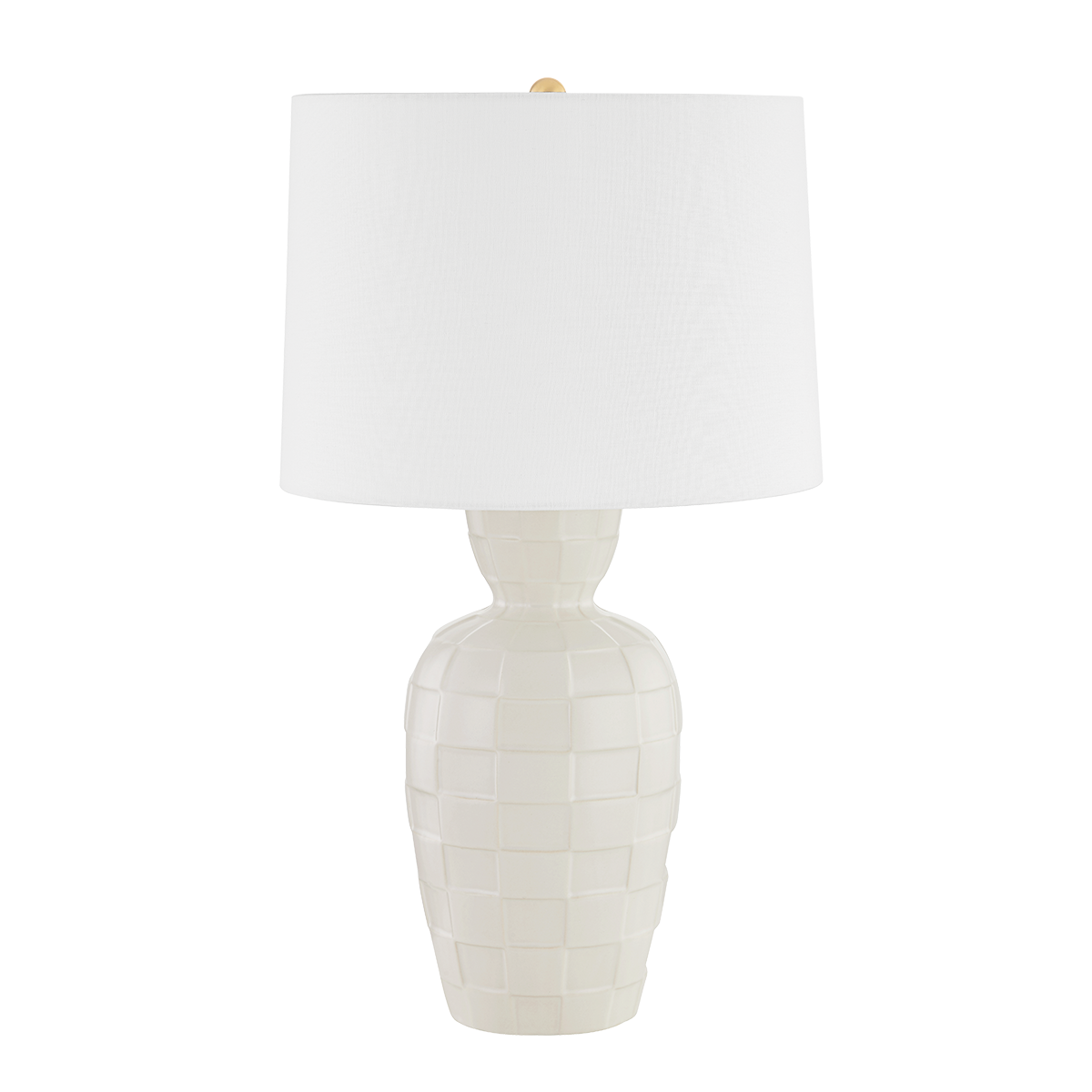 Mitzi DAWN Table Lamp Table Lamp Mitzi AGED BRAS/CERAMIC SATIN CREAM  