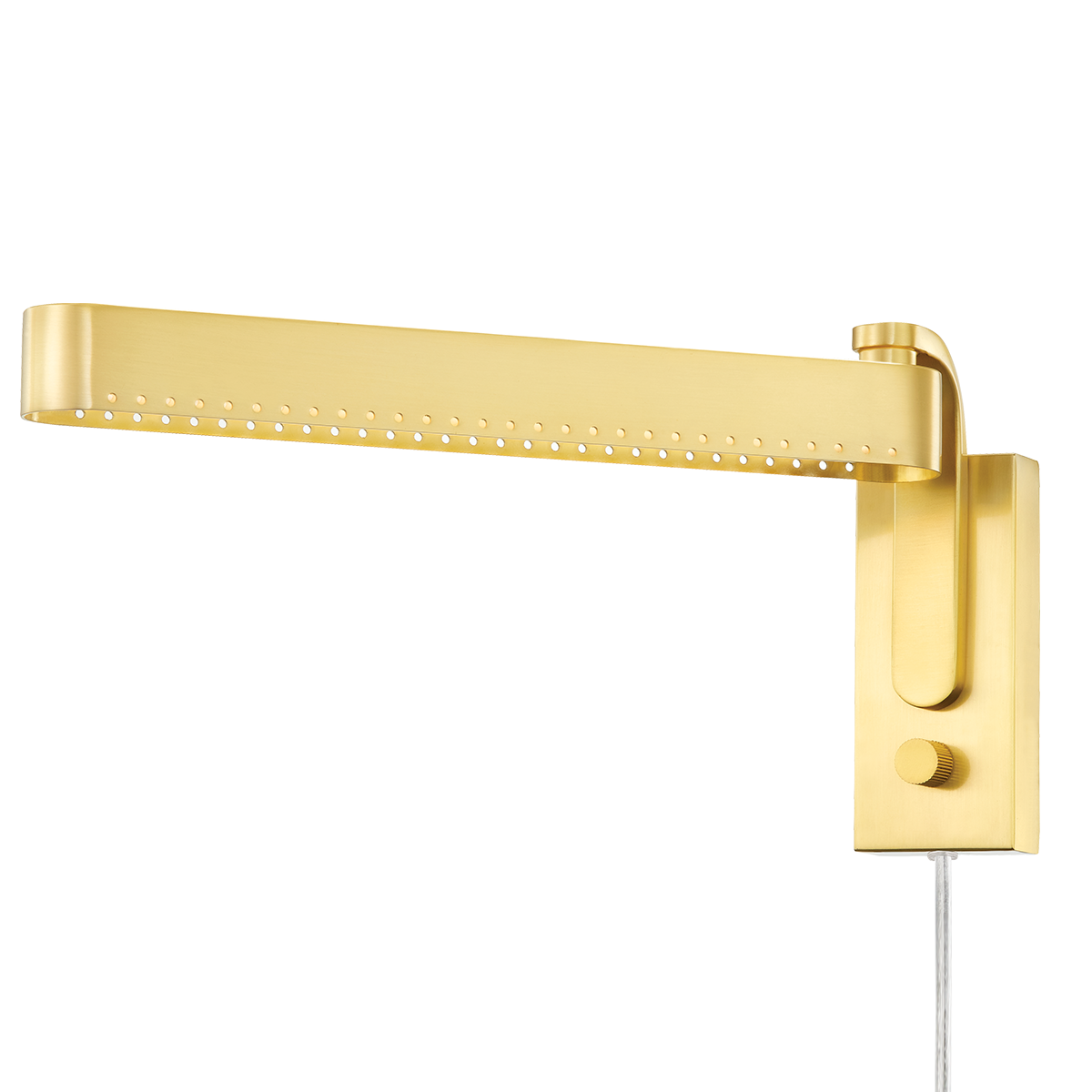 Mitzi Julissa Plug-in Sconce Plug-in Sconce Mitzi Aged Brass 48.75x13.5x6.75 