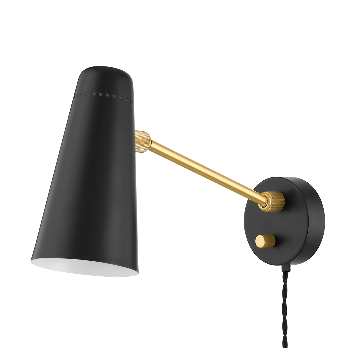 Mitzi ALEX Plug-in Sconce Plug-in Sconce Mitzi Aged Brass 30.5x4.75x9 