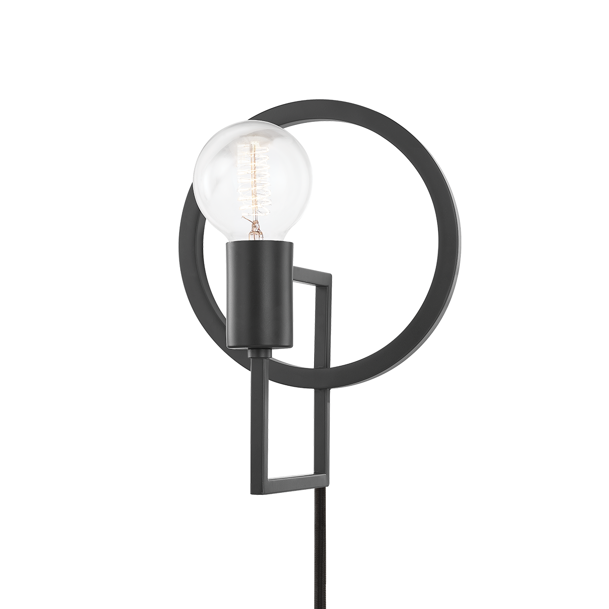 Mitzi Tory Plug-in Sconce Plug-in Sconce Mitzi Dark Gray  