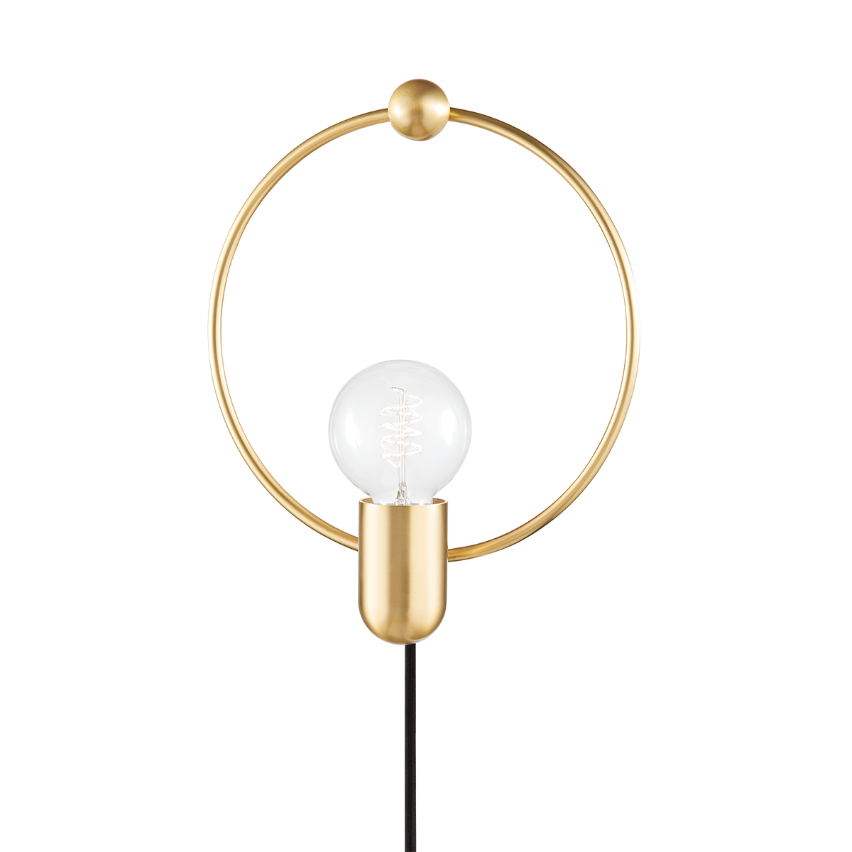 Mitzi Darcy Plug-in Sconce Plug-in Sconce Mitzi Aged Brass  