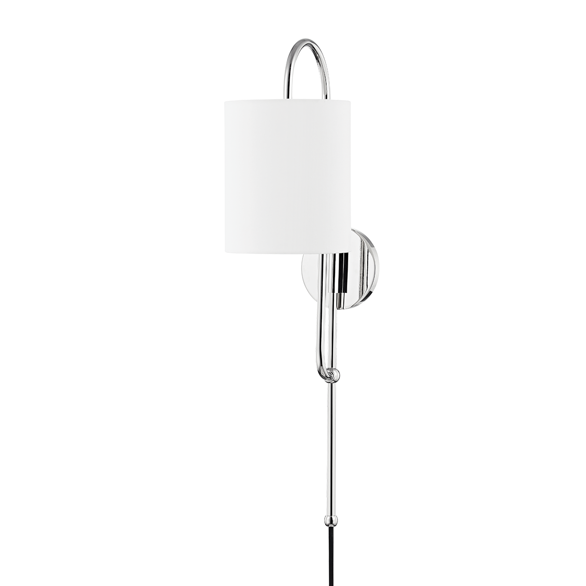 Mitzi Caroline Plug-in Sconce Plug-in Sconce Mitzi Polished Nickel  