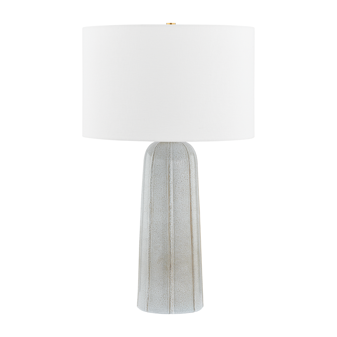 Mitzi KEL Table Lamp Table Lamps Mitzi Aged Brass/ Ceramic Reactive Ash  