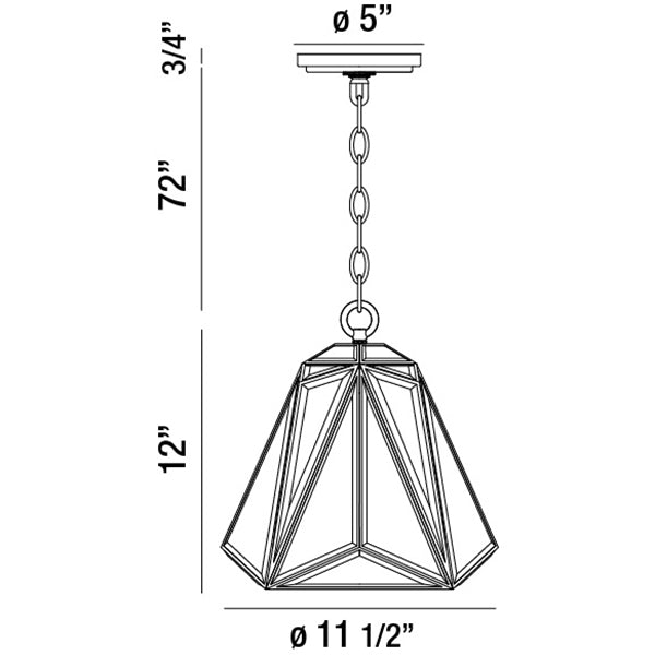 Eurofase Glacier Pendant Pendant Eurofase   