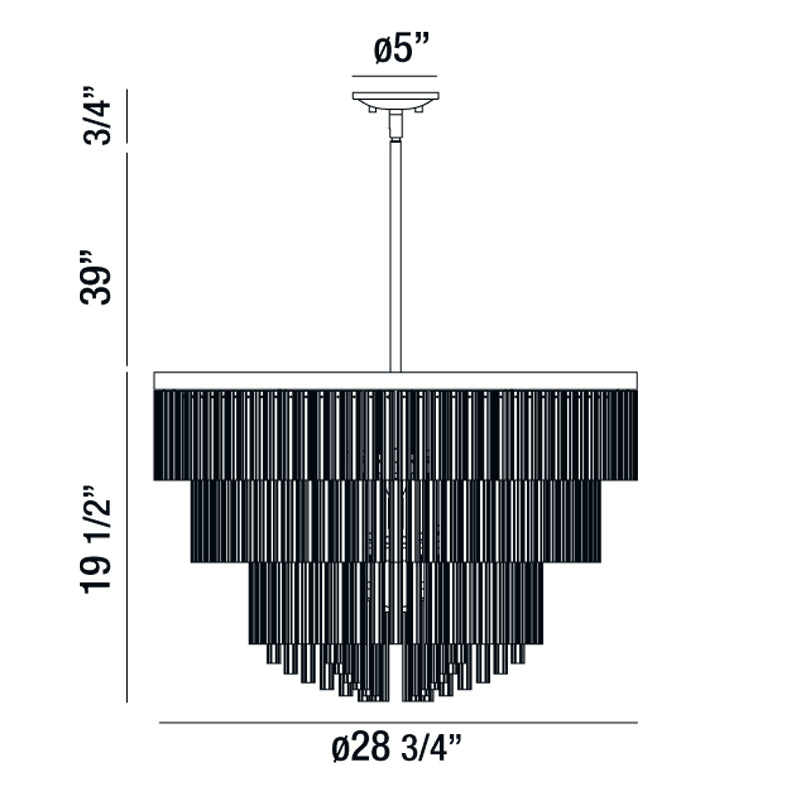 Eurofase Ziccardi Chandelier Chandelier Eurofase   