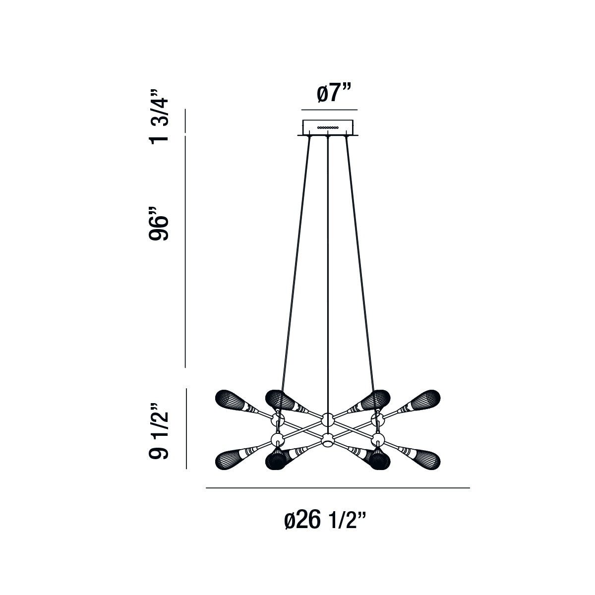 Eurofase Manning Chandelier Chandelier Eurofase   