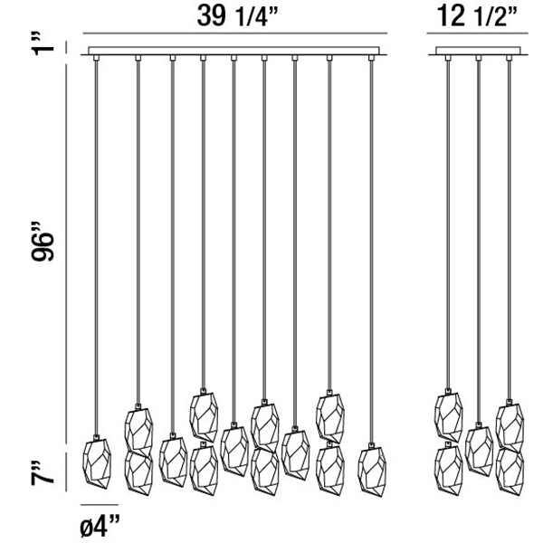 Eurofase Diffi Chandelier