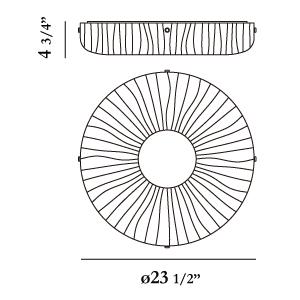 Eurofase Spectra Flush Mount Flush Mount Eurofase   