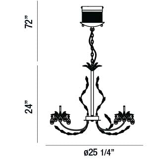 Eurofase Giselle Chandelier Chandelier Eurofase   