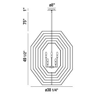 Eurofase Montcalm Chandelier Chandelier Eurofase   